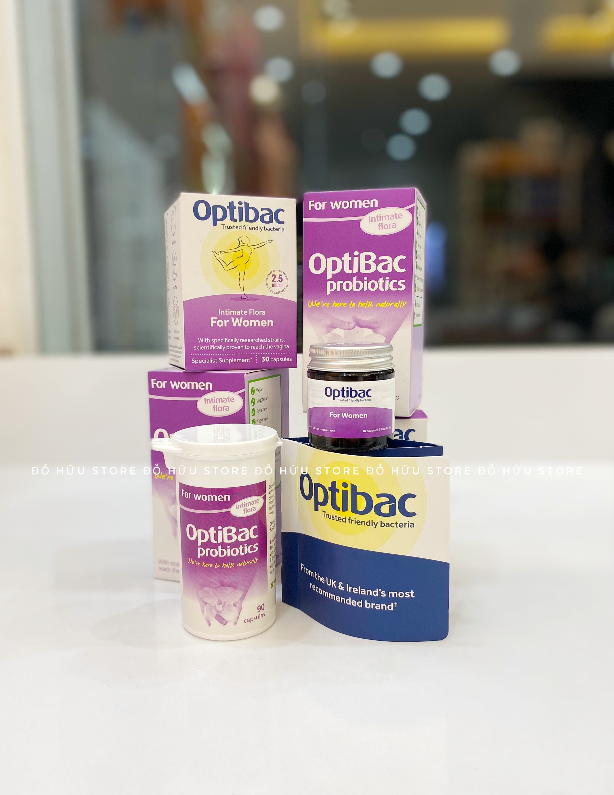 Men Vi Sinh Optibac Probiotics Tím Cho Phụ Nữ UK