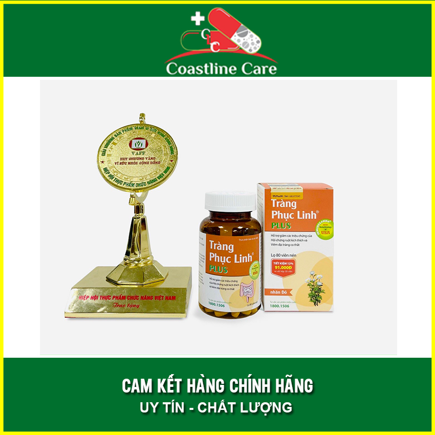 Tràng phục linh plus hộp 80 viên - giảm tri..ệu ch..ng viê.m đại tràng - coastlinecare pharmacy