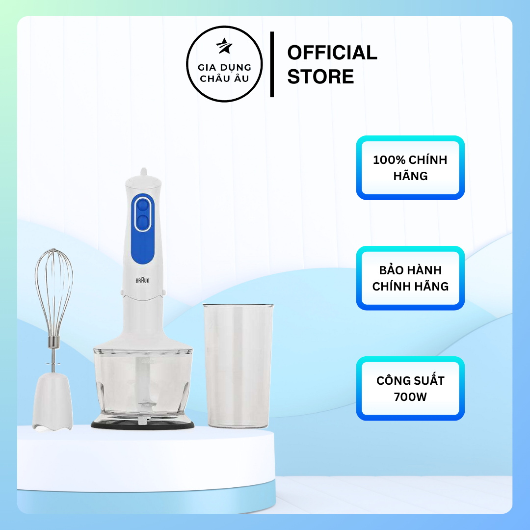 Máy xay cầm tay braun mq3035 sauce - hàng chính hãng 100% - bảo hành 1 đổi 1 trong vòng 24 tháng