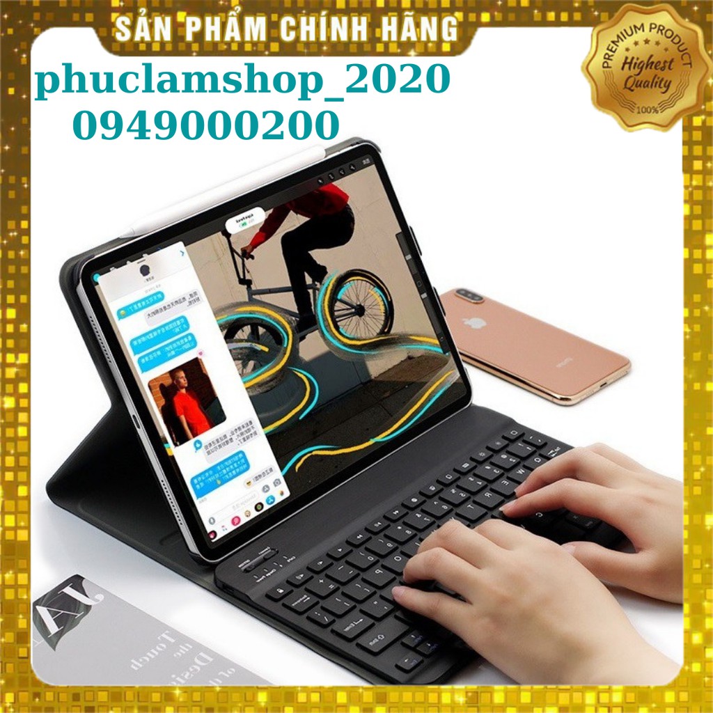 Bao da bàn phím bluetooth cho ipad pro 12.9 11.0 inch 2018 2020 10.9 10.5 10.2 gen 7 8 9 air 2 3 4 9.7 mini 1 2 3 4 5 6