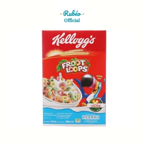 Bánh/Ngũ cốc ăn sáng Kellogg’s Froot Loops (Trái cây) - Hộp 160/300g