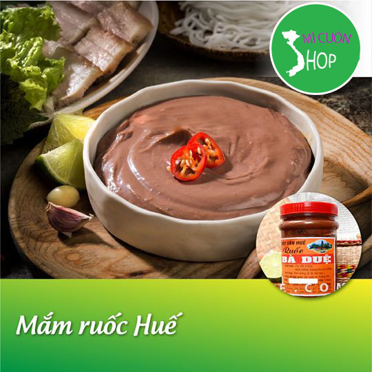Mắm Ruốc Bà Duệ hũ lớn 400g- Mắm Ruốc Huế nấu bún bò , chấm xoài , chấm thịt luộc , kho thịt- HCM