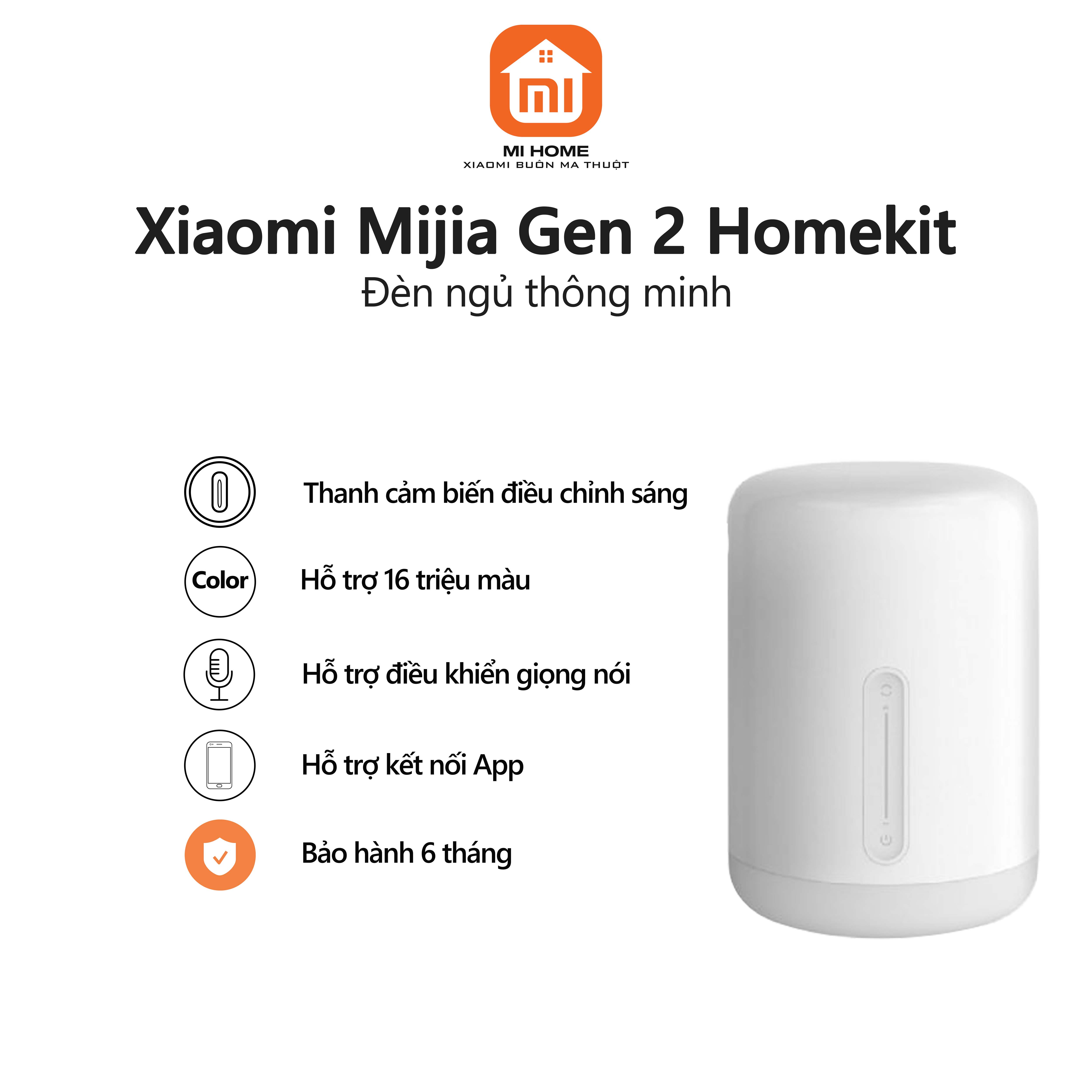Đèn ngủ thông minh Xiaomi Mijia Gen 2 hỗ trợ Apple Homekit