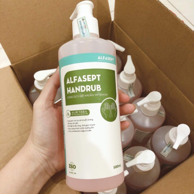 Dung Dịch Rửa Tay Sát Khuẩn Nhanh Alfasept Handrub 500Ml