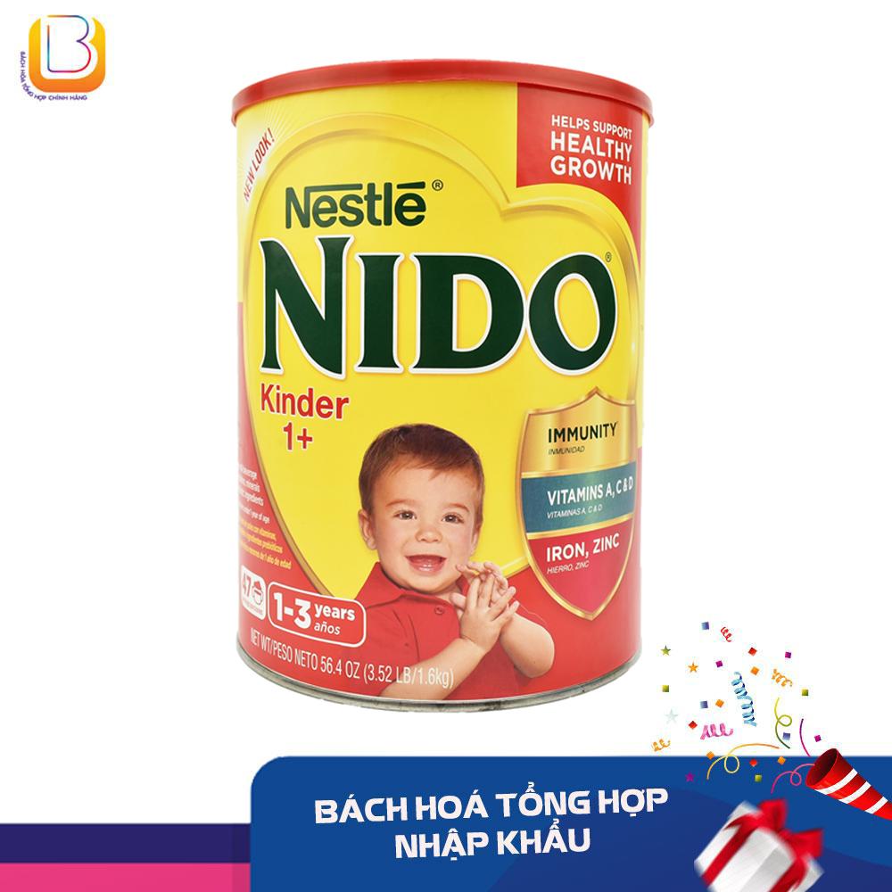 Sữa bột chống táo bón nido kinder 1+ mỹ 1.6kg - date 6.2023