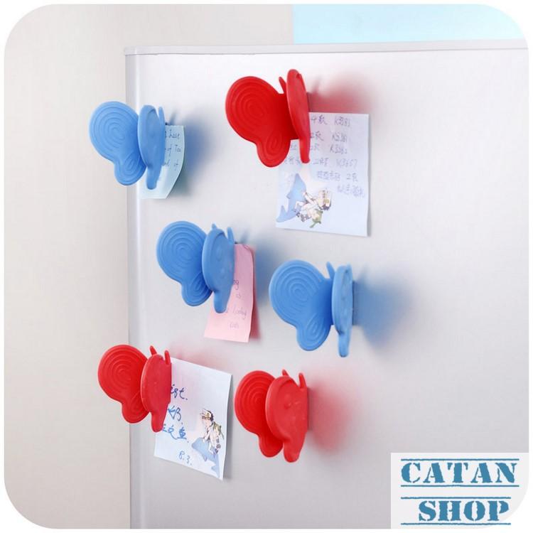 Combo 2 tay nắm nồi cơm, chào nóng hình bướm tiện dụng, có nam châm hit GD27-TNNC