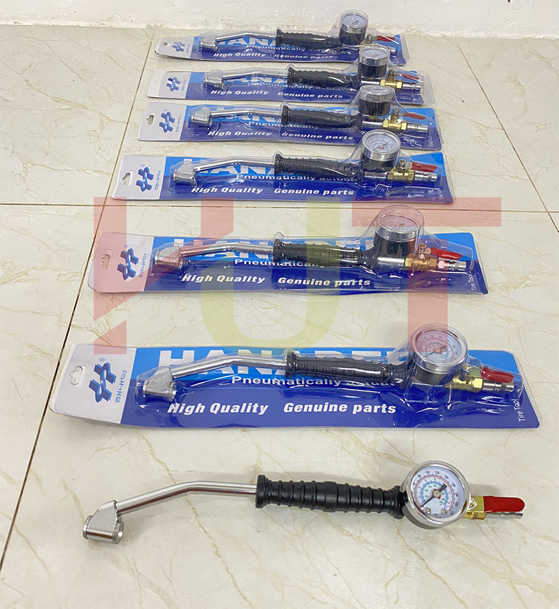 Tay bơm đồng hồ đầu cong ,tay bơm lốp, tay bơm đồng hồ TBC