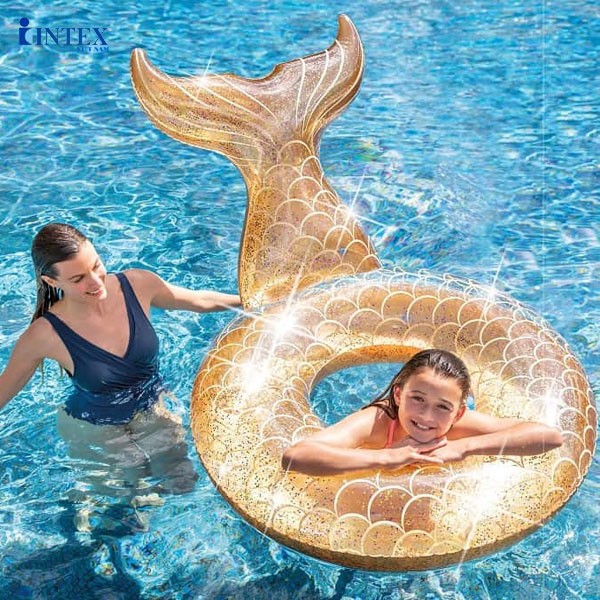Phao bơi tròn đuôi cá cao cấp INTEX 56258 - Phao bơi cho bé, Phao bơi trẻ em, người lớn