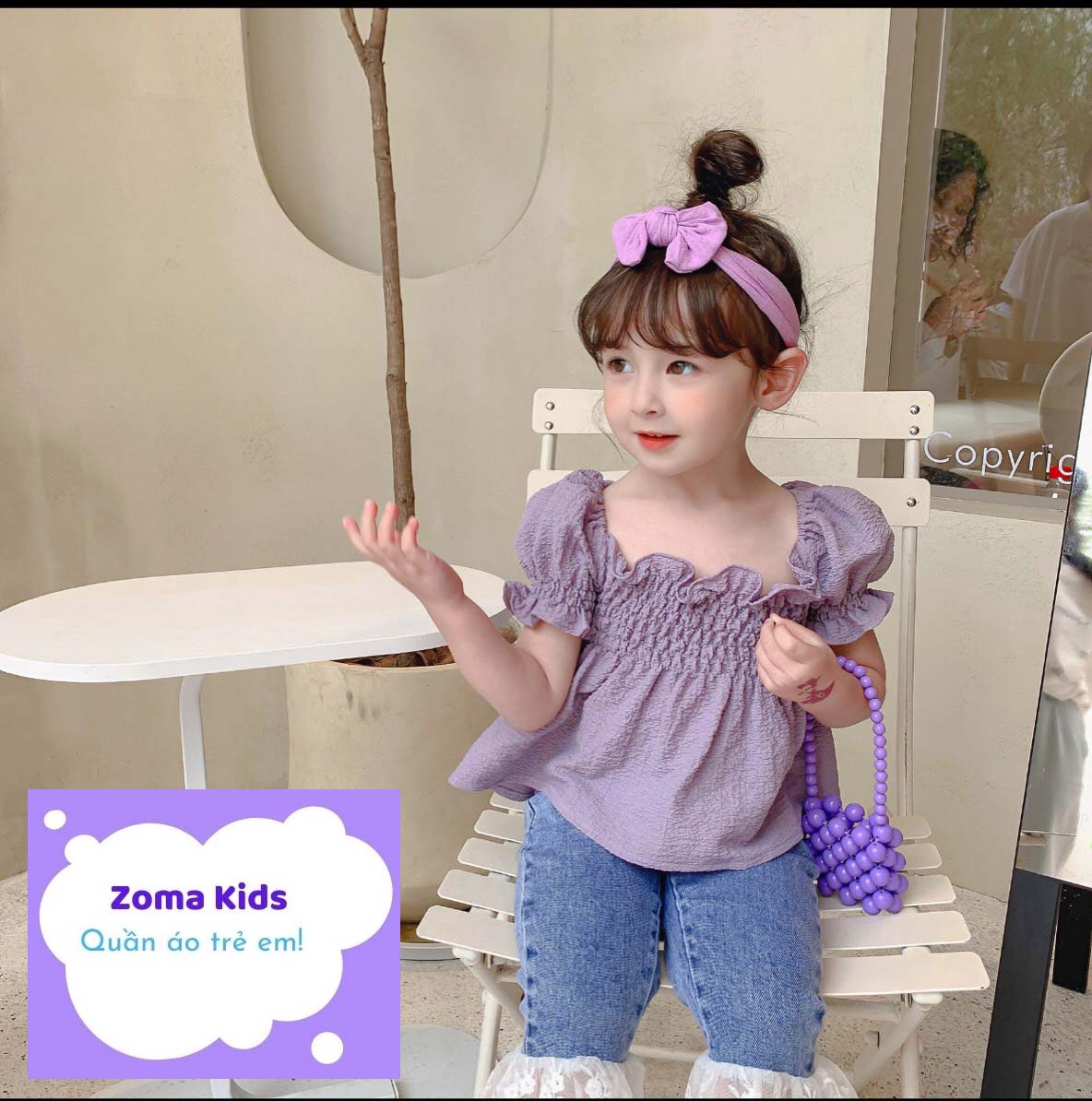 [SALE XẢ GIÁ SỐC] Mua 1 được 2 Set Quần áo trẻ em, bộ đồ bé gái, set đồ tiểu thư cho bé gái, Bé mặc lên rất phong cách. chất quá đẹp hàng bán shop điệu đà cho bé  size từ 8kg đến 22kg - Zoma Kids