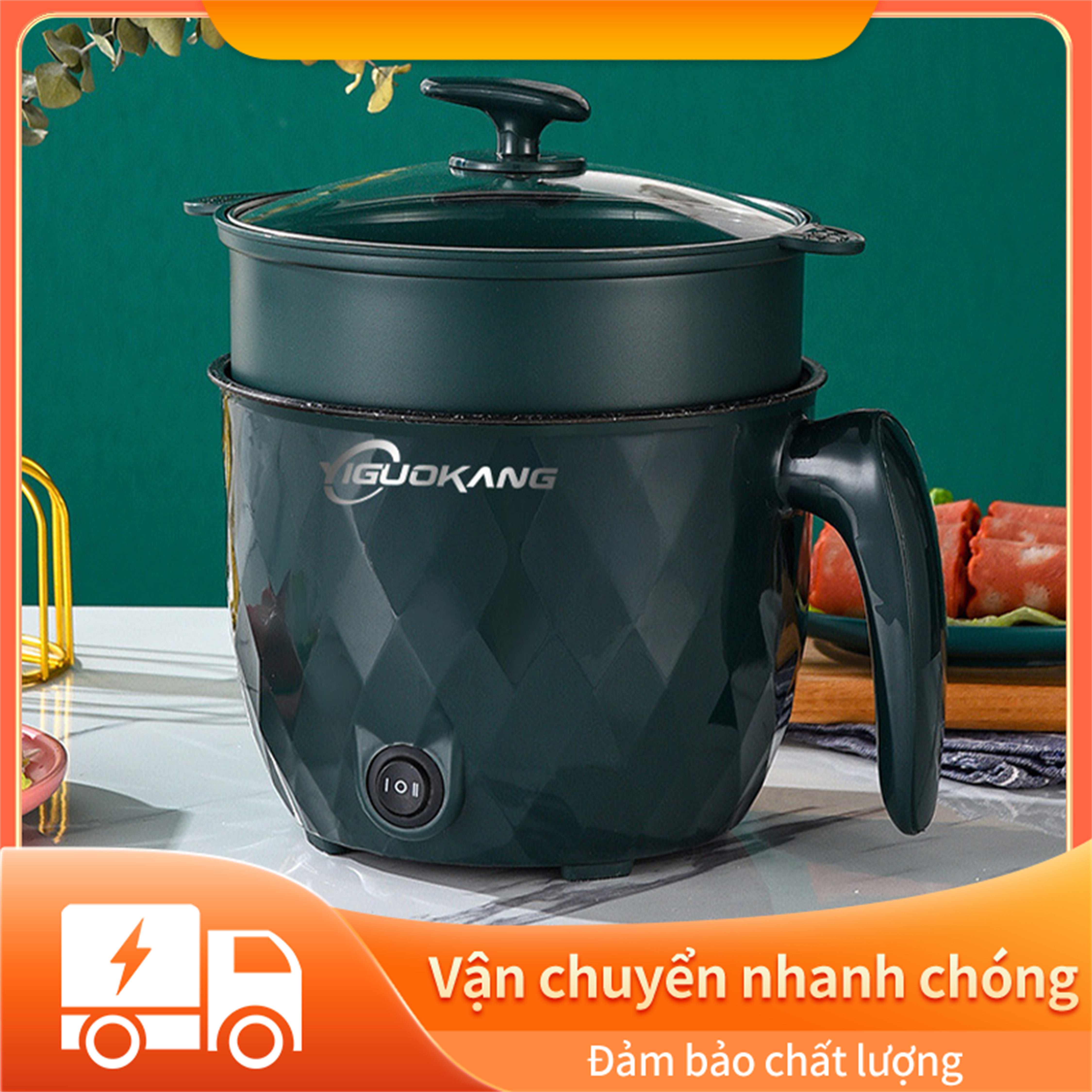 Nồi cơm điện đa chức năng cao cấp hai tầng Thiết bị nhà bếp mini cho gia đình 1-3 người Nồi cơm điện nhỏ Nồi cơm điện đơn chức năng, nồi cơm điện mini đa chức năng nấu cháo, hấp, hầm xương