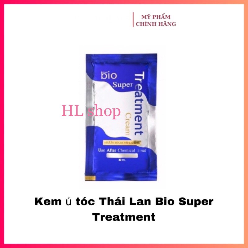 [HCM]5 gói kem ủ/xả dưỡng phục hồi tóc Bio Treatment Thái Lan ( gói xanh )
