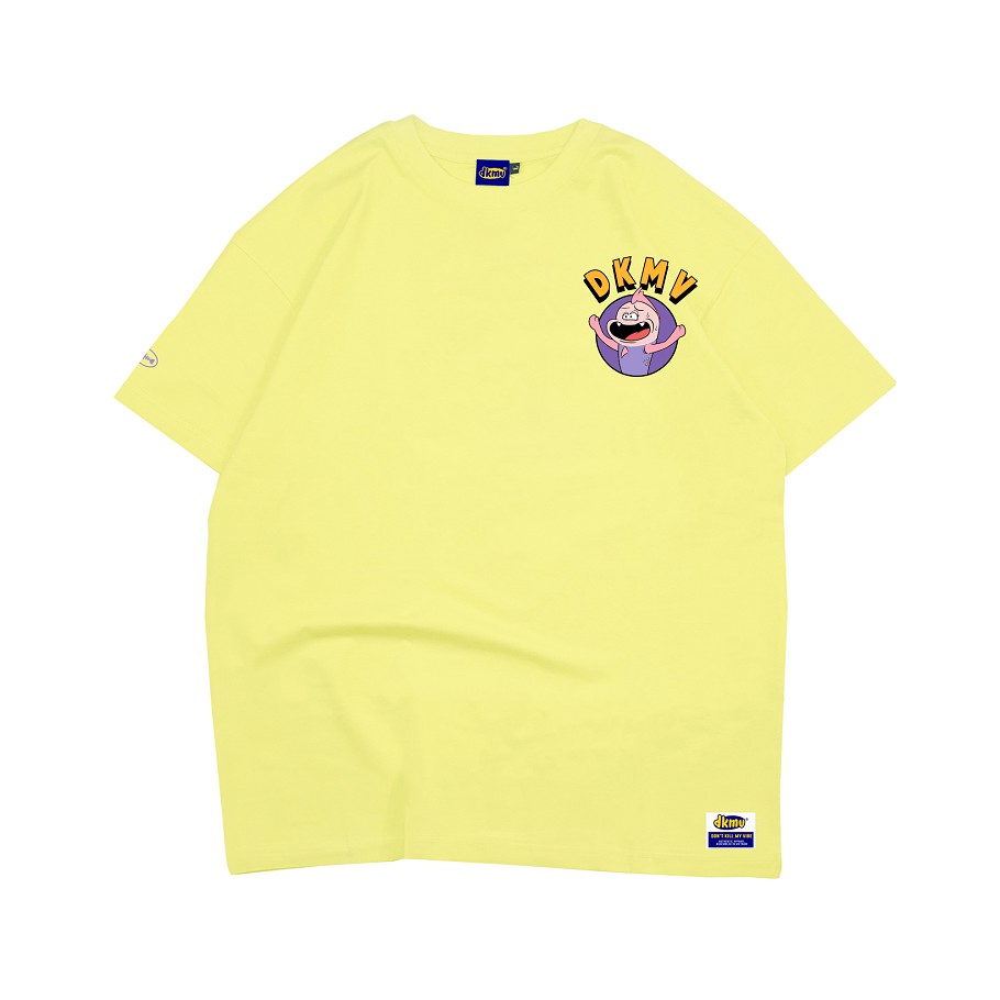 DKMV Áo phông nữ cute tone màu vàng | DKMV Tee Please-Yellow