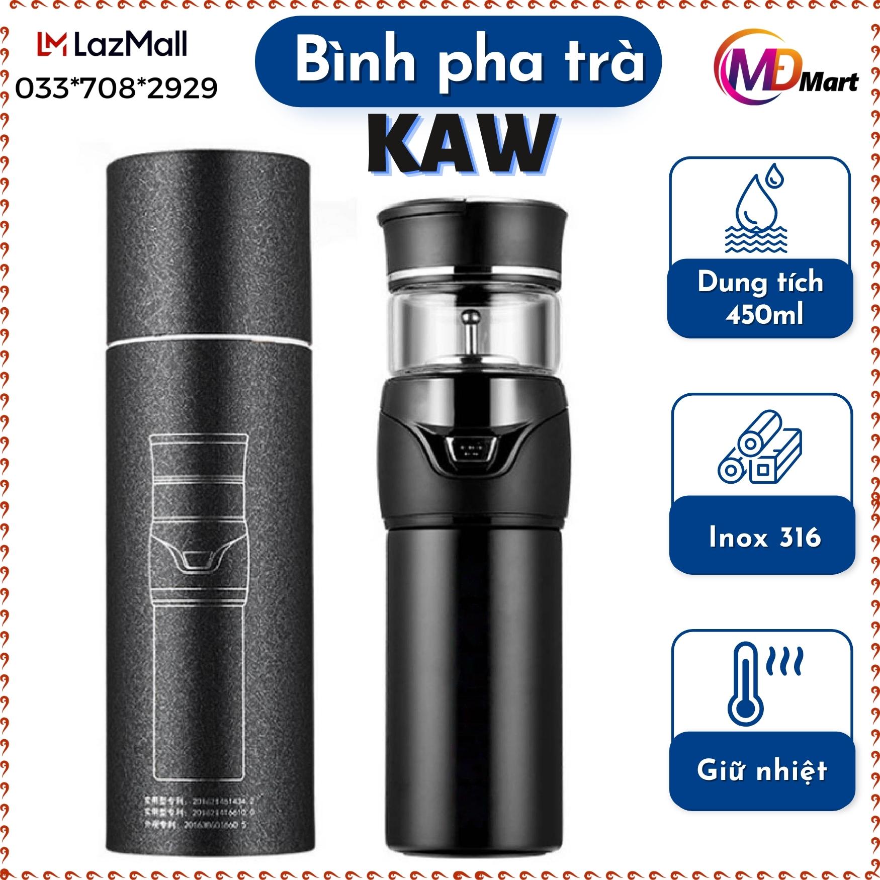 Bình pha trà thủy tinh bình giữ nhiệt pha trà, bình hãm trà Bình Pha Trà Kiêm Giữ Nhiệt Đa Năng Edish Dung Tích 450ml Bình pha trà kiêm bình giữ nhiệt đa năng -an toàn - tiện ích - Bh 12 tháng