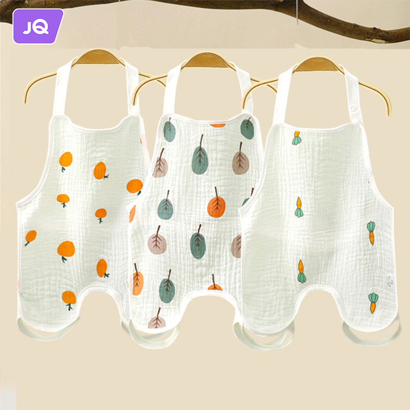JOYNCLEON Infant cotton gauze with legs apron newborn belly protection