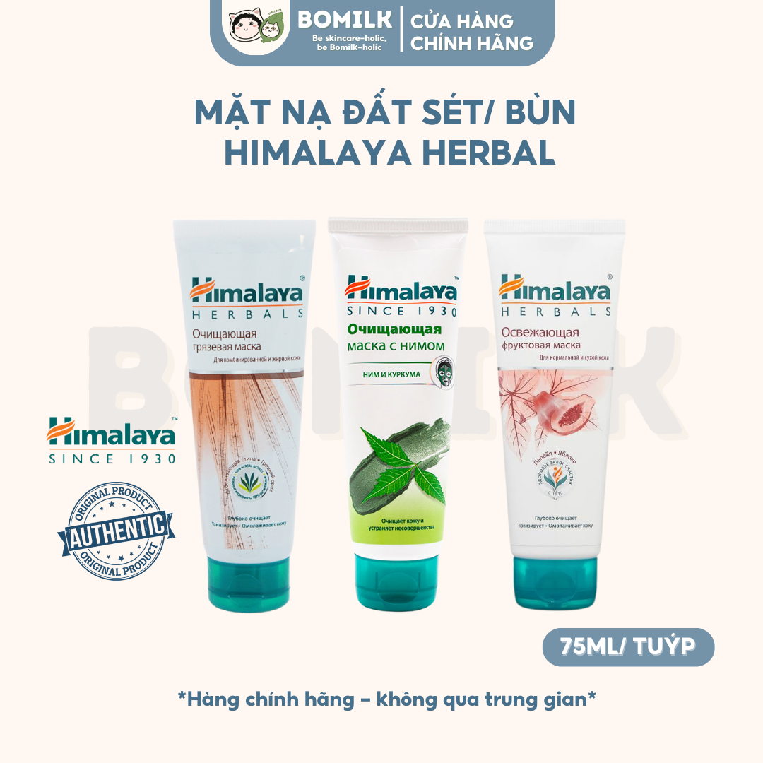 Mặt Nạ bùn/ đất sét Himalaya- làm sạch da, giảm mụn & làm sáng da