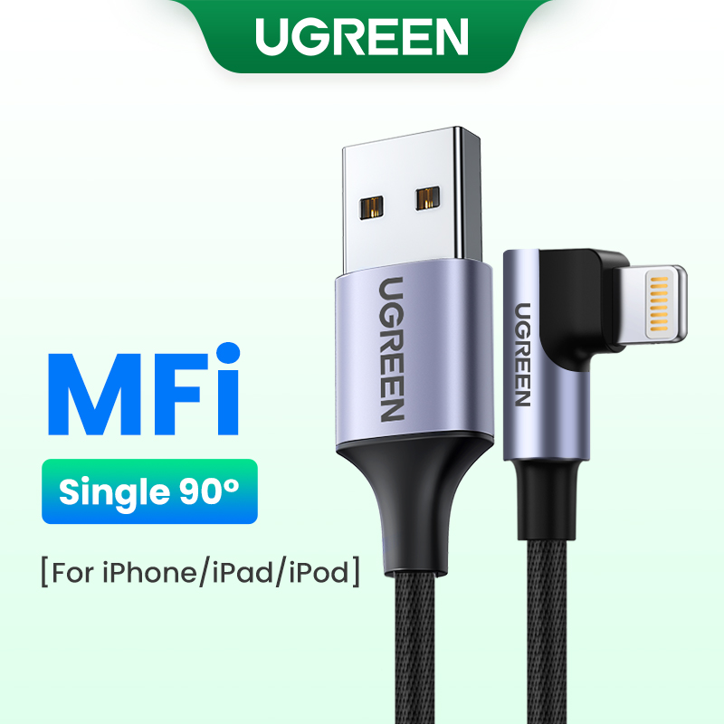 Cáp USB UGREEN MFi Cho iPhone 14 13 12 11 Pro Max 2.4A Lightning Sạc Nhanh Cáp Dữ Liệu Điện Thoại Cho iPhone Sạc iPad