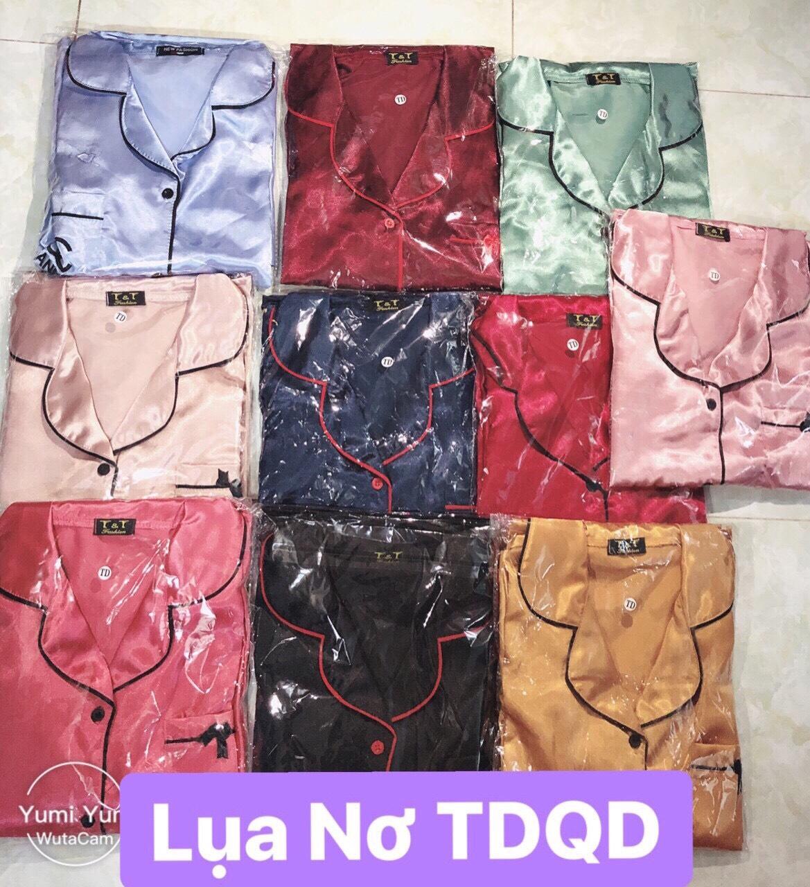 Đồ bộ lụa satin ngủ dài tay đủ màu