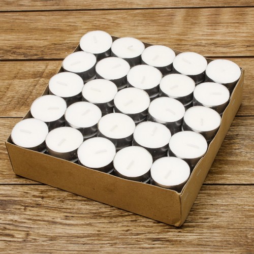 Nến thơm nến tealight không mùi không khói hàng loại vỉ 100 viên cháy đến 4h
