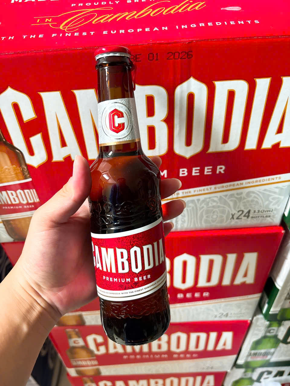 BIA CHAI CAMBODIA ĐỎ