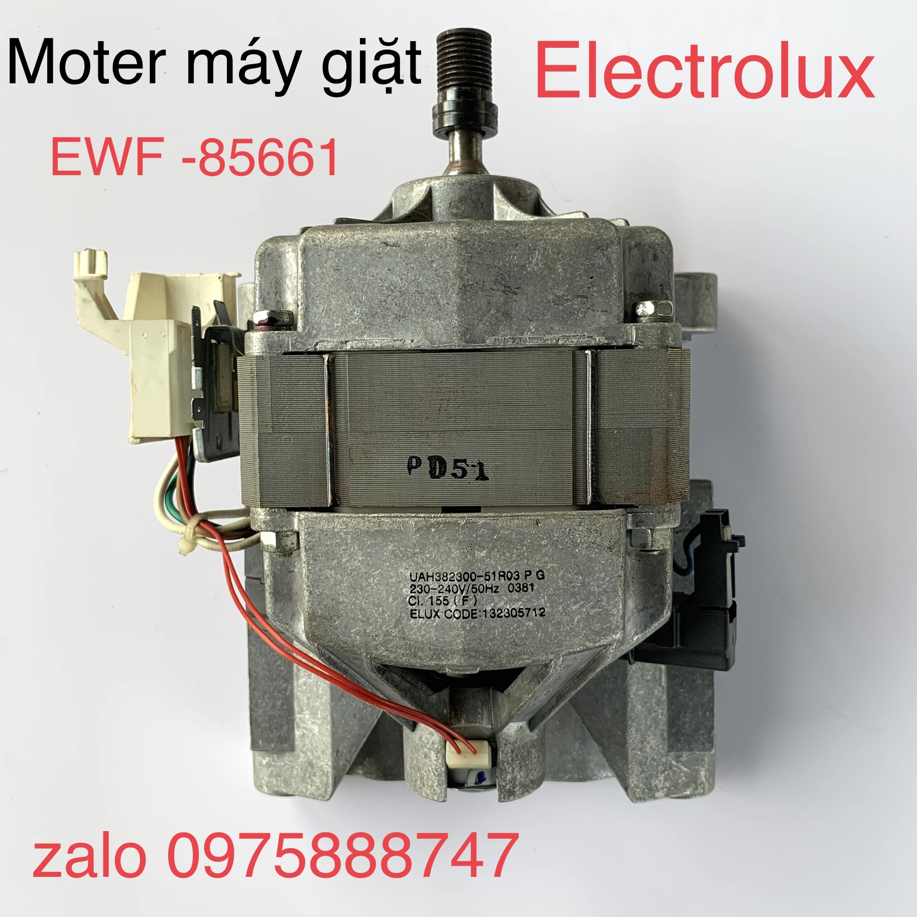 Moter máy giặt electrolux ewf -85661