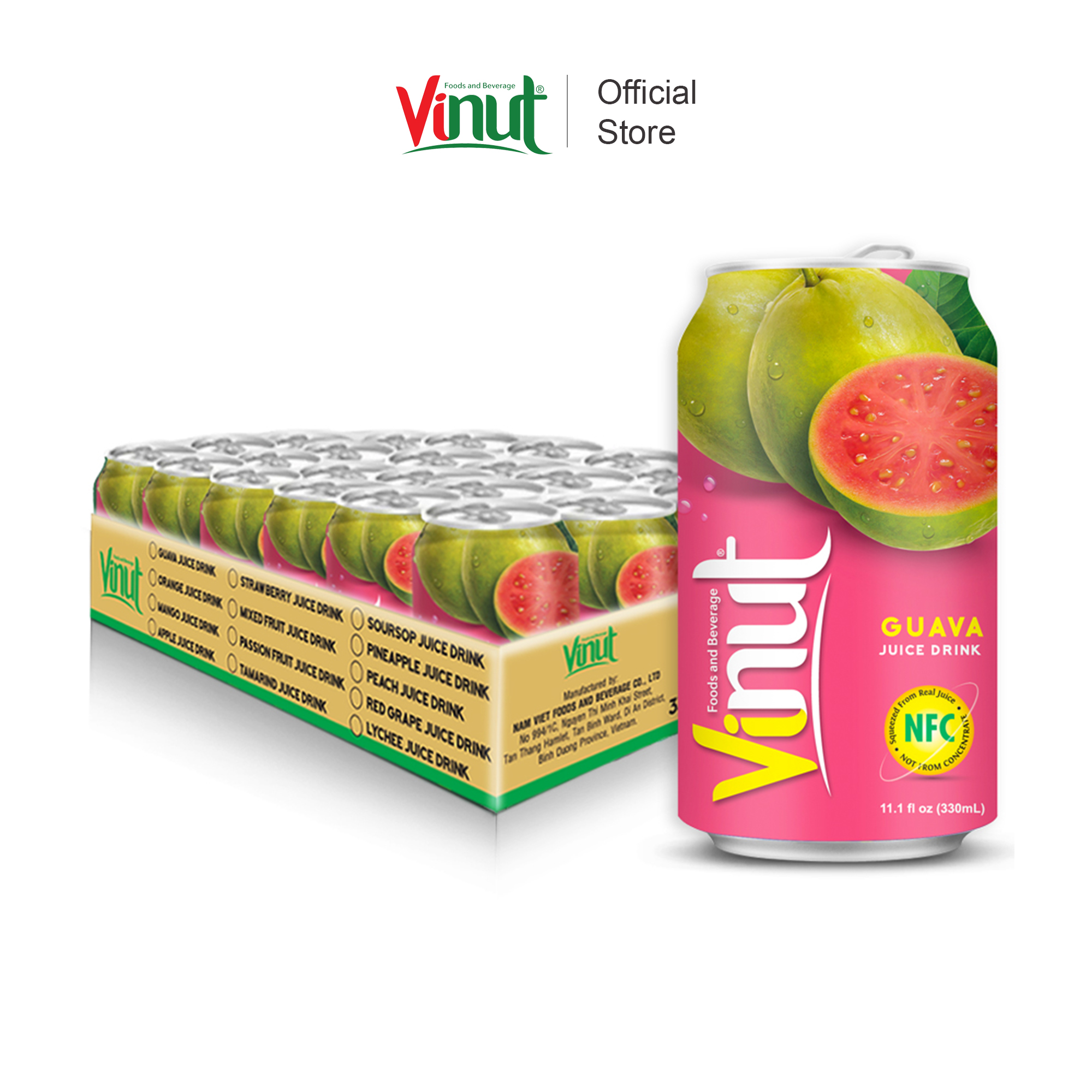 Nước ép ổi vinut 330ml