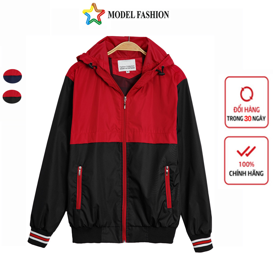 Áo khoác dù nam Model Fashion AKD608 lót lưới nón chống nằng
