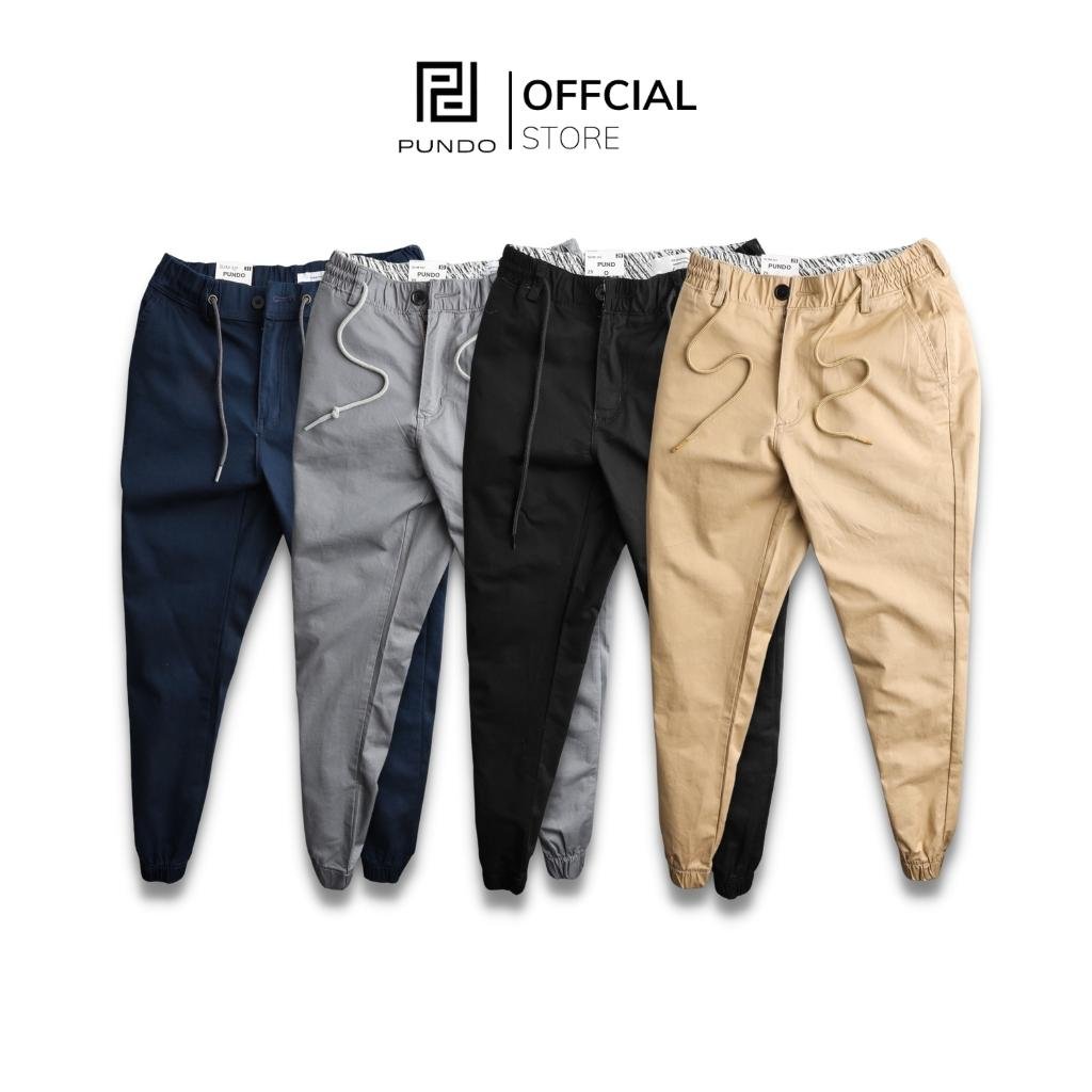 Quần jogger nam PUNDO chất kaki mềm mịn, màu basic dễ phối ,phong cách trẻ trung năng động QDPD02