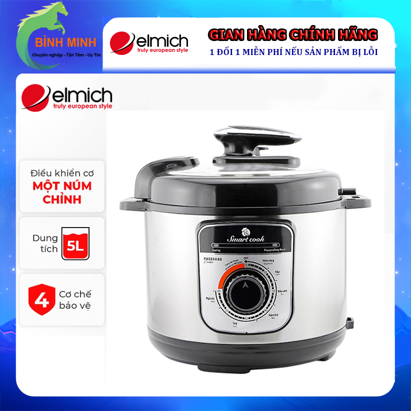 Nồi áp suất smartcook pcs-1799 5l 5 lít - hàng chính hãng