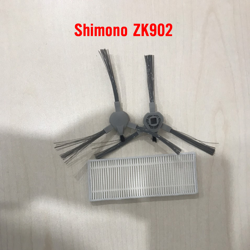 Phụ kiện chổi cạnh, lọc bụi robot hút bụi Shimono ZK902
