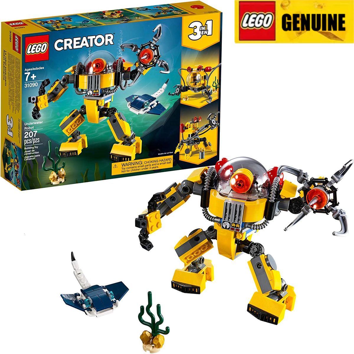 Lịch Sử Giá Lego Bộ Xếp Hình Lego Creator 3 Trong 1 Robot Dưới Nước 31090  Đảm Bảo Chính Hãng Cập Nhật 8/2023 - Beecost