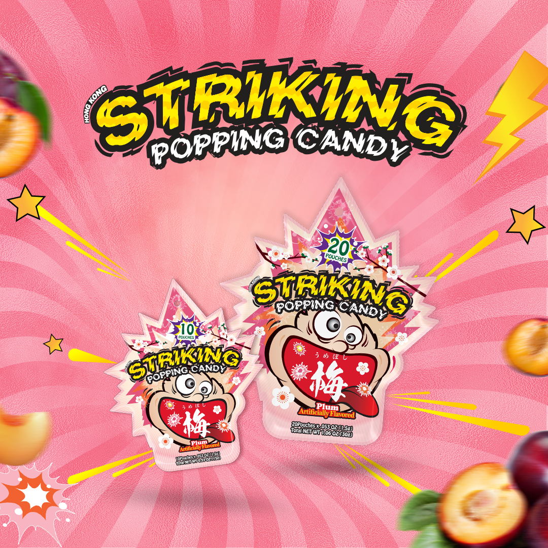 Striking Popping Candy - Kẹo nổ Striking Vị Anh Đào