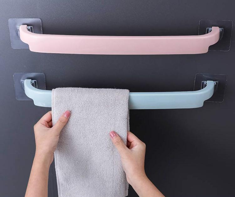 ( DÍNH SIÊU CHẮC ) COMBO 2 THANH TREO KHĂN DÁN TƯỜNG NHÀ TẮM ĐA NĂNG - GIÁ KỆ TREO GIÀY DÉP, TREO KHĂN NHÀ TẮM ĐA NĂNG(THANH NHỰA DÀI DÁN TƯỜNG 2 ĐẦU)