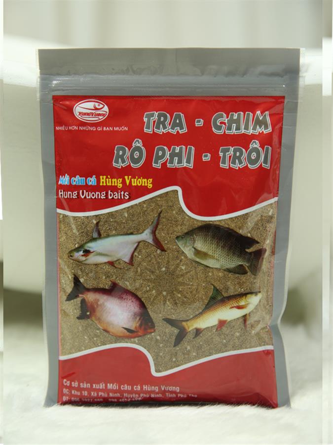 Mồi câu cá rô phi, tra, chim, trôi