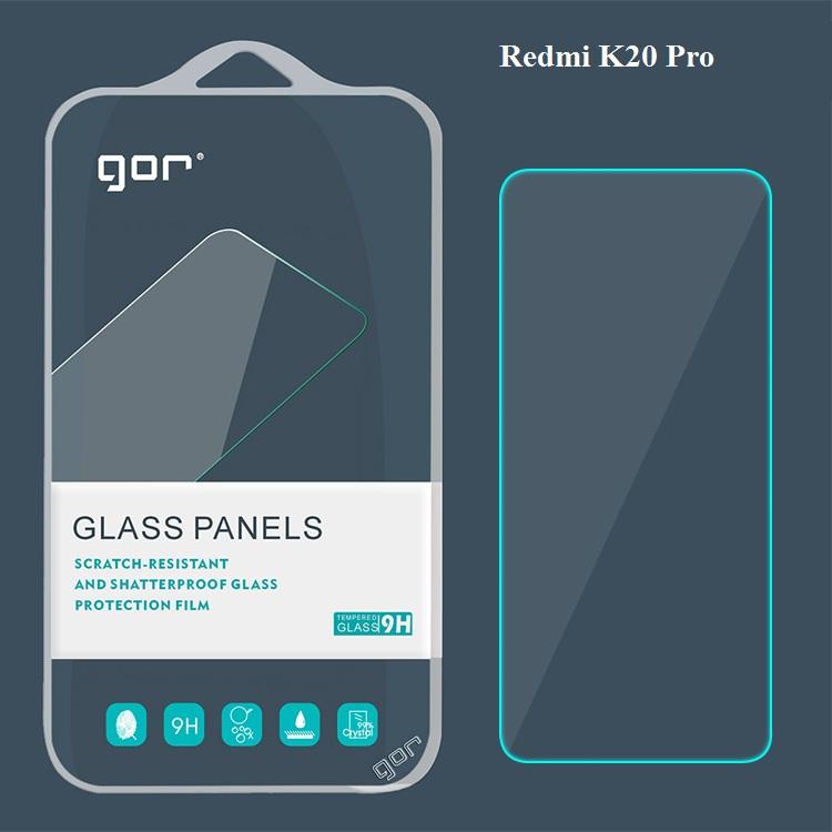 Cường lưc trong suốt Xiaomi Redmi K20 Pro, K20Pro, K20, Mi9T, Mi9T Pro hiệu Gor nguyên liệu thủy tinh nhập khẩu - Độ trong suốt cao