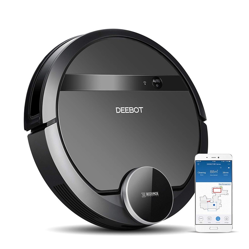 Robot hút bụi lau nhà thông minh ECOVACS DE53 lực hút 1000PA, độ ồn   50dB, pin 3000mAh - Shop Aquahome