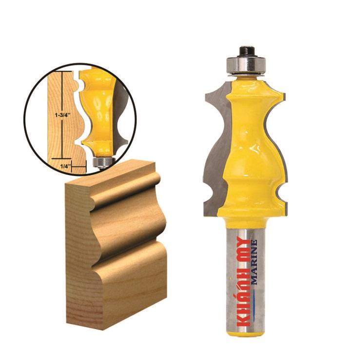 Mũi soi gỗ, mũi phay gỗ phay chỉ hoa văn, cốt 12.7mm