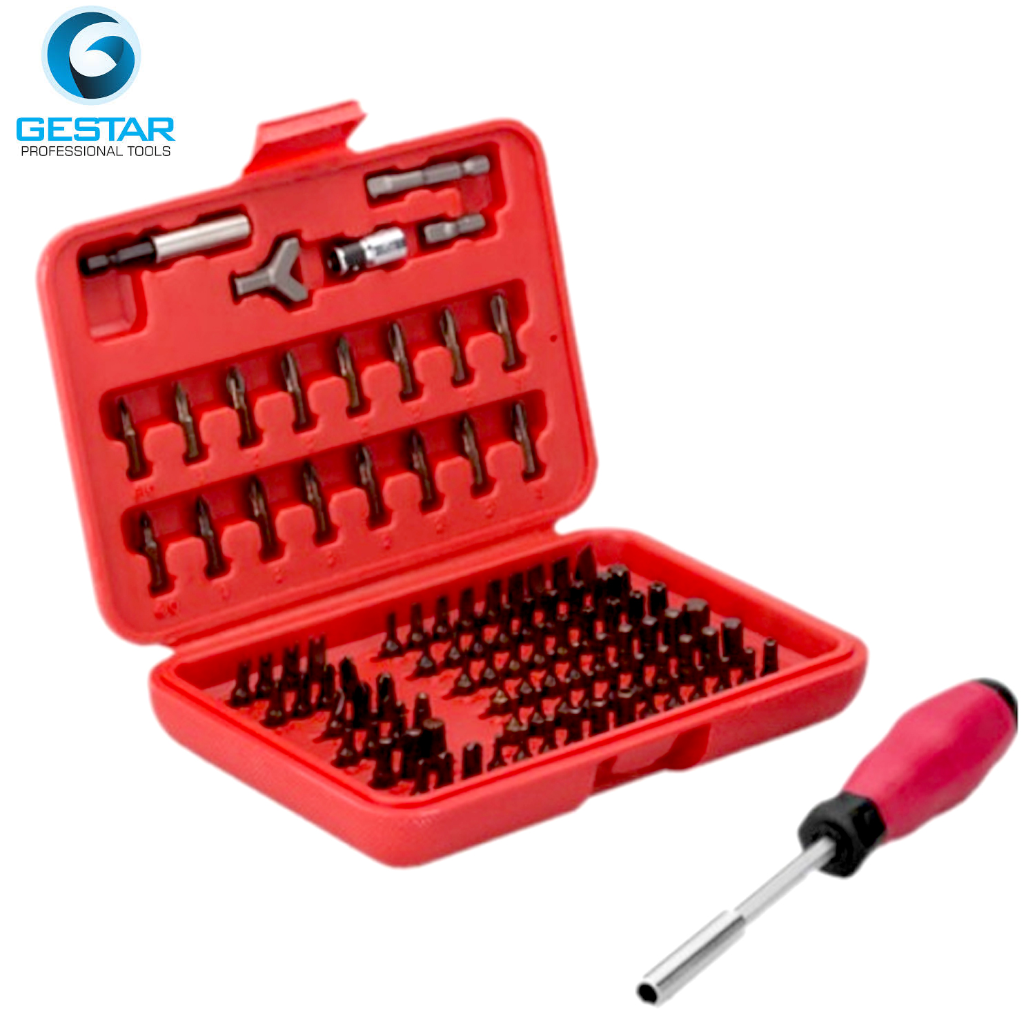 Bộ tô vít 100PCS GESTAR 499-061 + Cán mở mũi vít 100PCS 4 inch  GESTAR 546-500