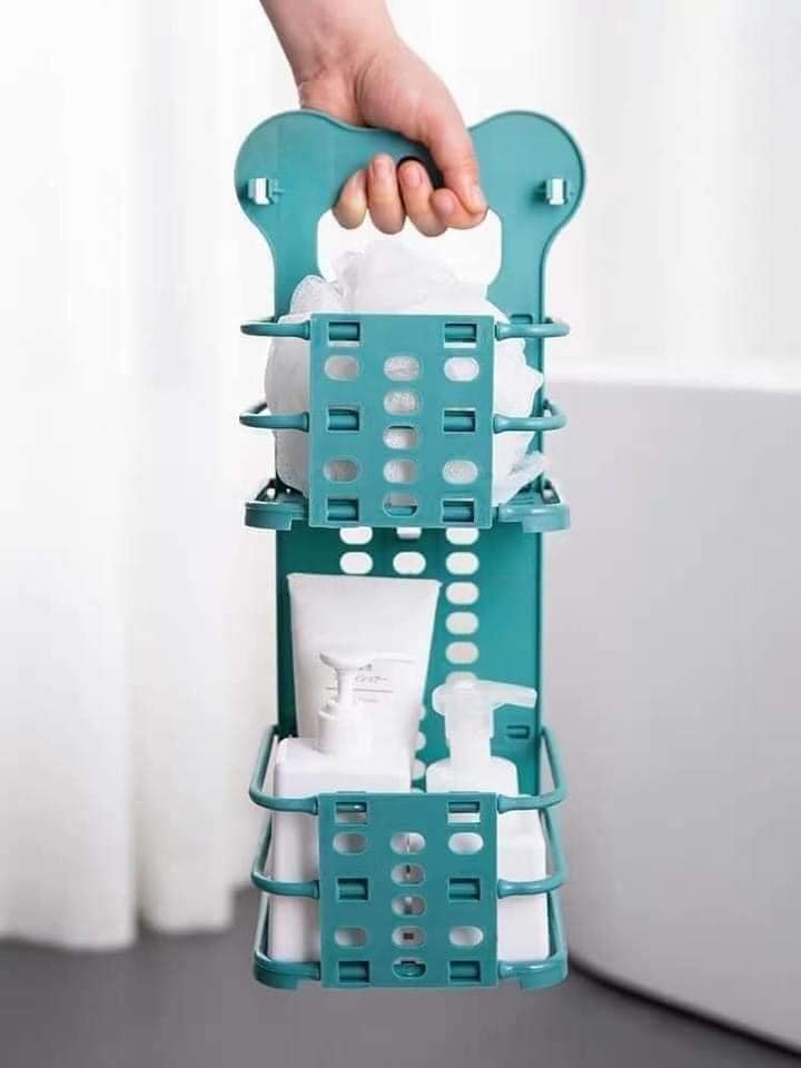 Giỏ treo đồ gấp gọn đa năng 2 tầng