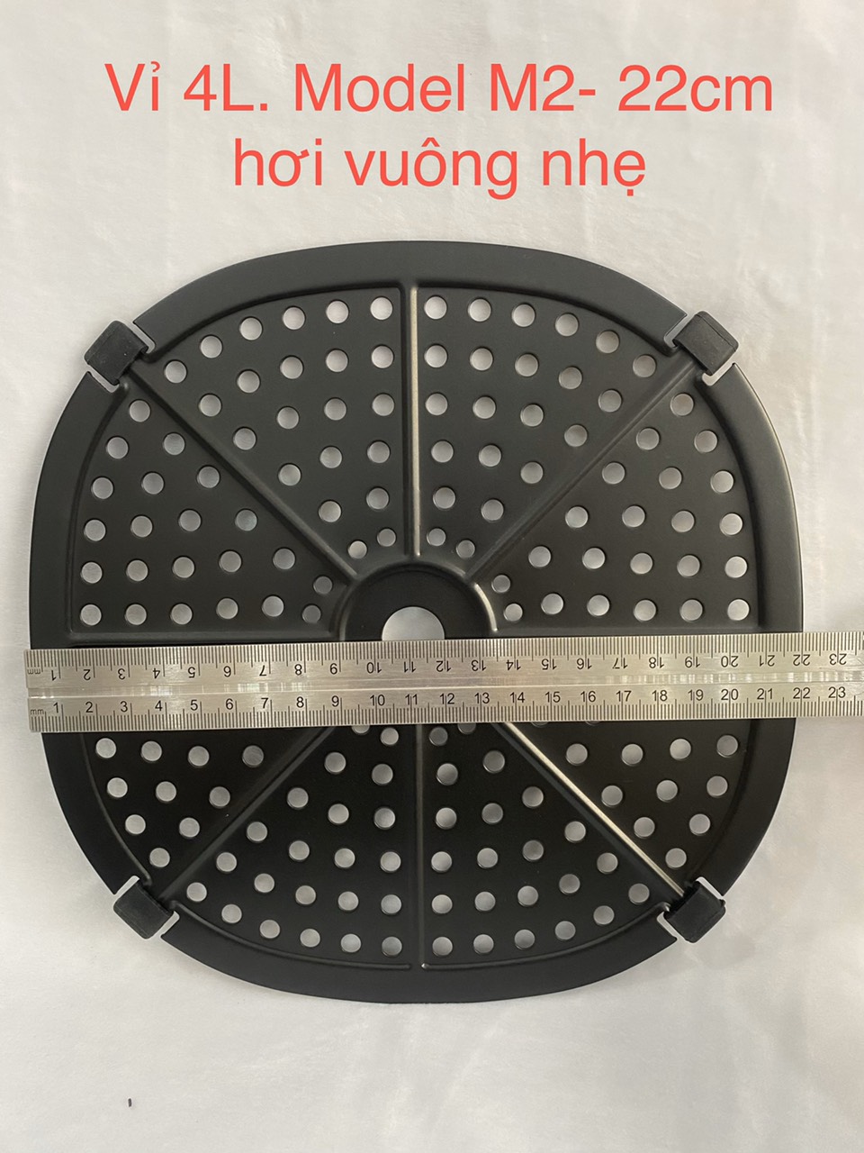 Vỉ nướng thay thế cho nồi chiên không dầu Rapido RAF/ Vỉ nồi 6.5L ceramic có chất chống dính Teflon nhập khẩu Mỹ bền hơn