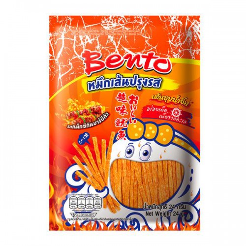Snack hải sản tẩm gia vị thịt nướng bbq bento sợi squid mixed surimi bbq flavoured