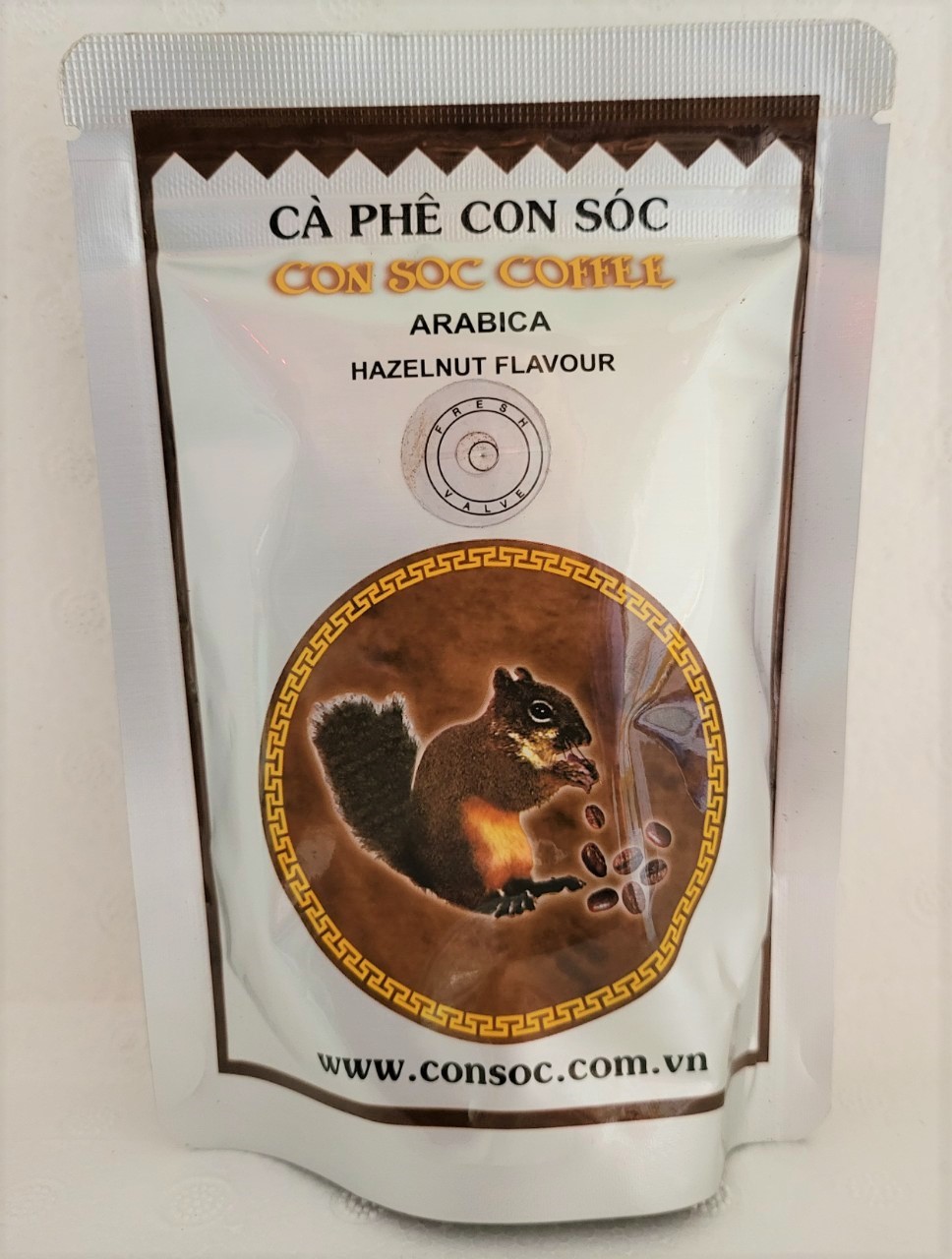 Cà phê bột arabica hương hạt dẻ con soc coffee powder with hazelnut flavour