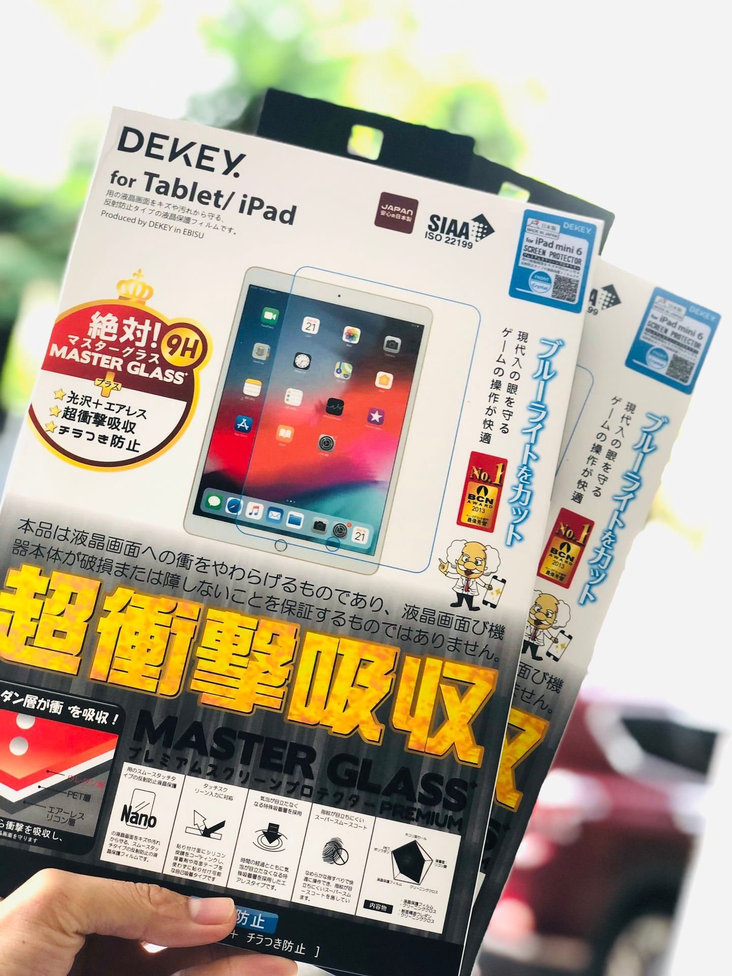 Kính cường lực iPad Dekey Master Glass iPad Pro 11''. Air 4/ Air 510.9'', Gen 10.2'', Mini 6 - Hàng Chính Hãng