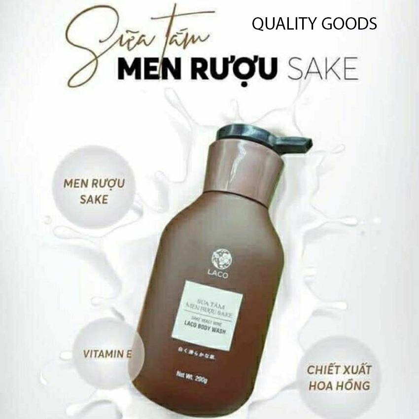 [HÀNG CHÍNH HÃNG] Sữa tắm LACO - Quality Goods - Tặng mặt nạ giấy Amisilk chuẩn Hàn trị giá 30k dùng cực mê - {HÀNG CÔNG TY} Sữa tắm dòng Organic an toàn cho tất cả loại da, mềm mướt, phục hồi da cháy nắng, trắng mịn