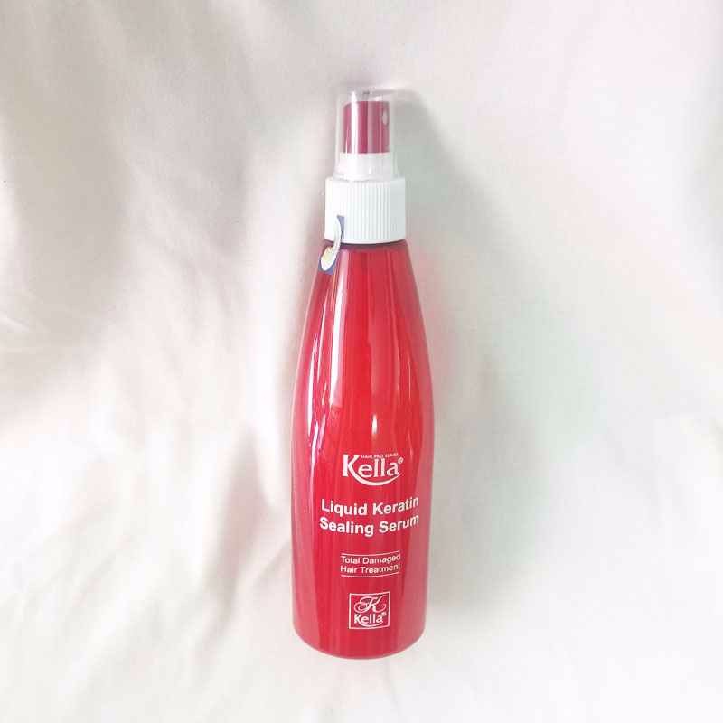 Xịt dưỡng tóc Keratin phục hồi hư tổn Kella  250ml đỏ