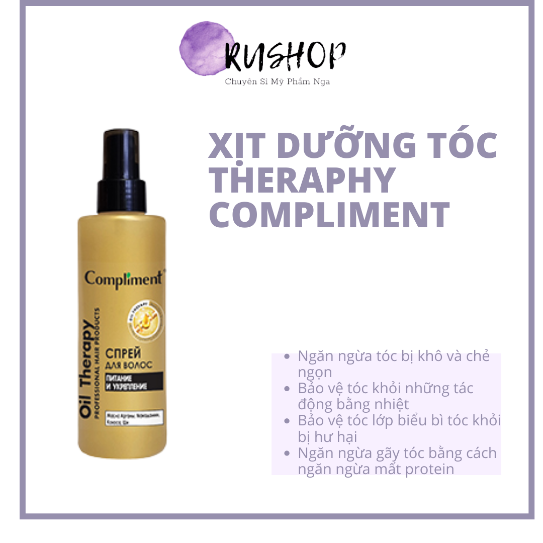 Xịt Dưỡng Tóc Compliment Oil Therapy Argan