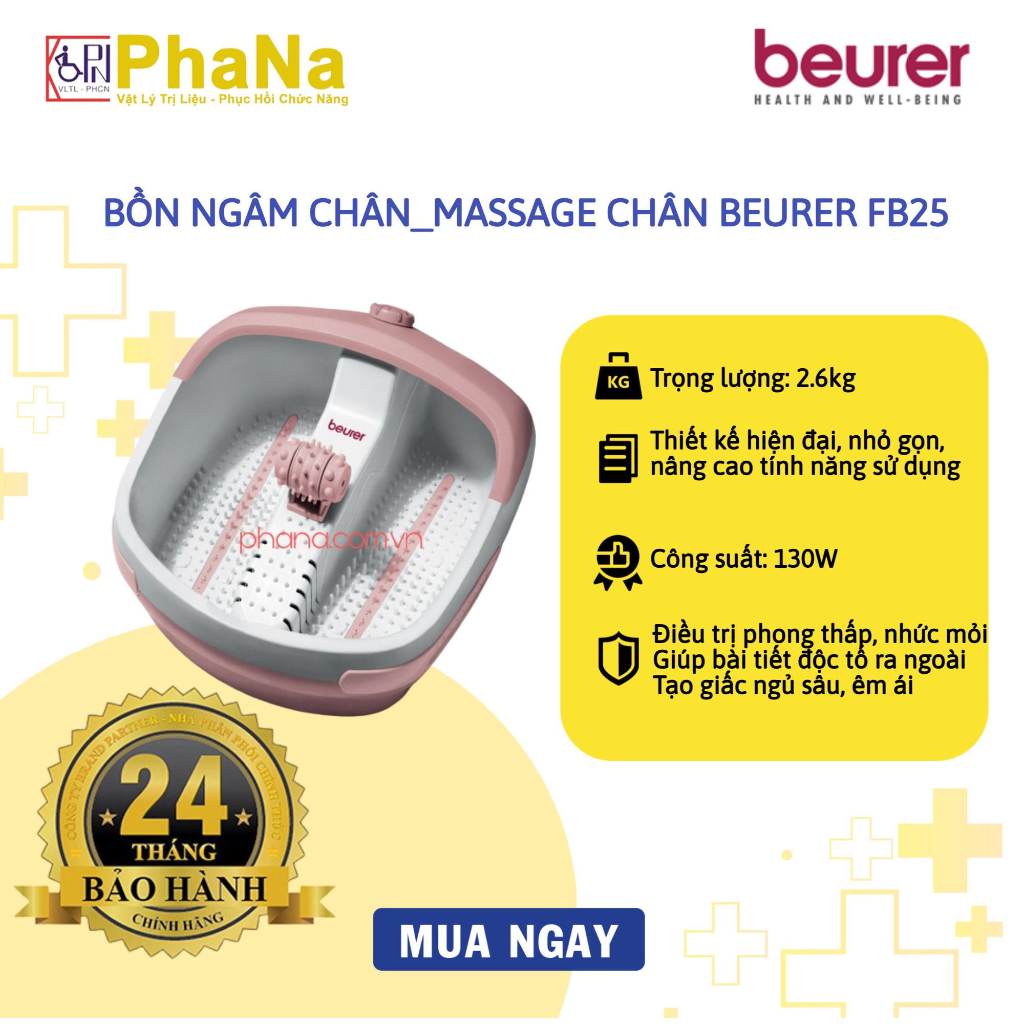 Bồn ngâm chân - massage chân beurer fb25
