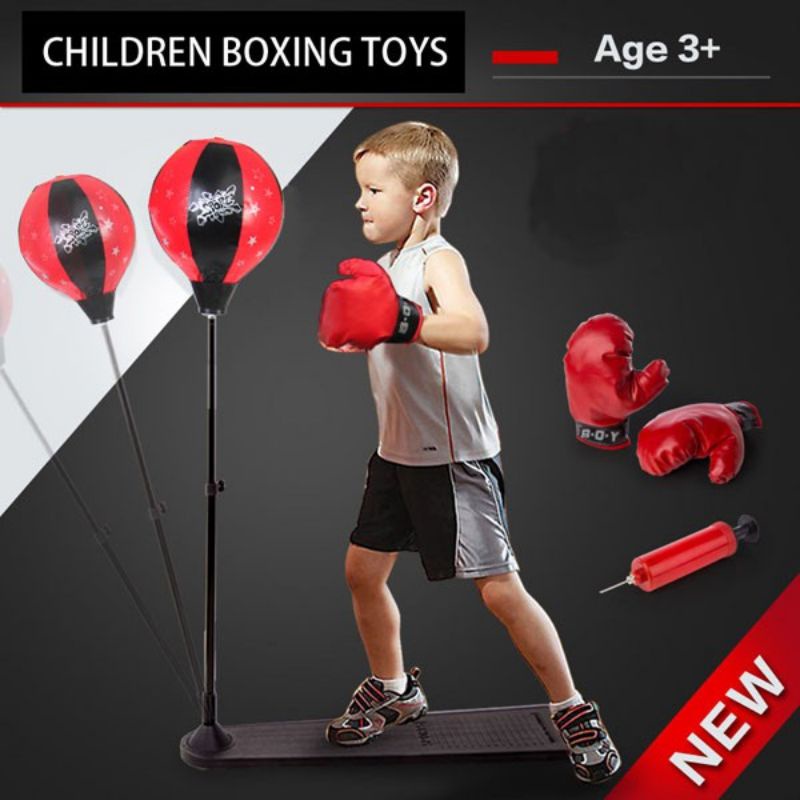 Bộ đồ chơi thể thao đấm bốc Boxing cho trẻ em -Bộ Đồ Chơi Đấm Bốc Cho Bé, Bóng tập phản xạ, tập cơ tay tại nhà, dụng cụ tập đấm bốc, bộ đồ chơi tập boxing cho bé/đồ chơi thể thao trẻ em đấm bốc giúp rèn luyện sức