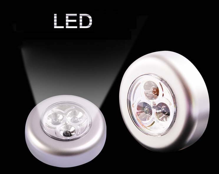 Đèn Led Dán Tường Cốp Xe Ô Tô Trần Xe Tủ quần áo mini dùng pin siêu sáng