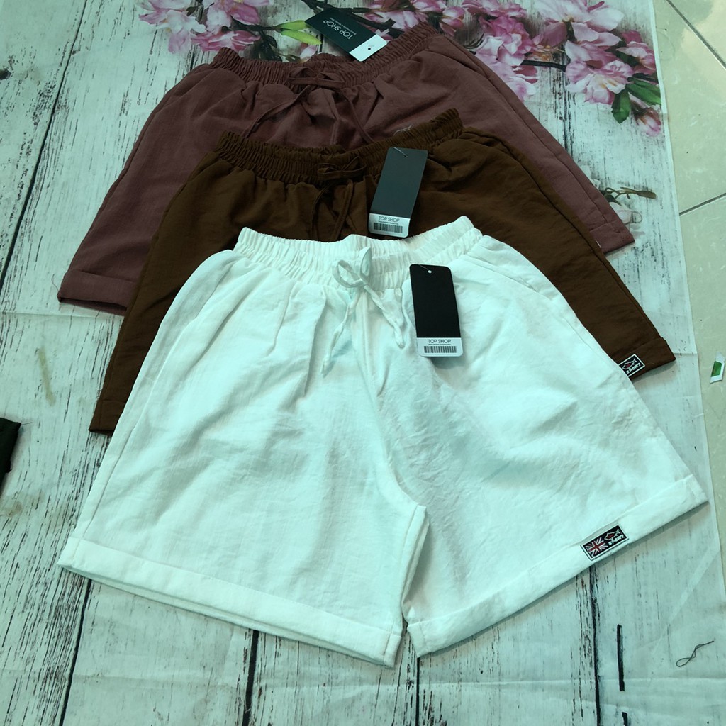 Quần sooc ,quần đùi đũi nữ hàng loại 1 gập gấu free size 45-65kg