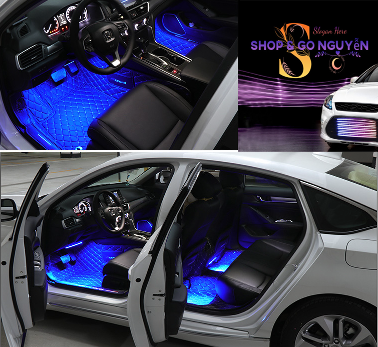 Đèn Led Gầm Ghế Nội Thất Ô Tô Nháy Theo Nhạc, Nhiều chế Độ Màu Sắc